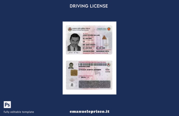 verified style modello di versione DL Bangladesh in stile verificato template